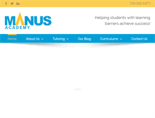 Tablet Screenshot of manusacademy.com